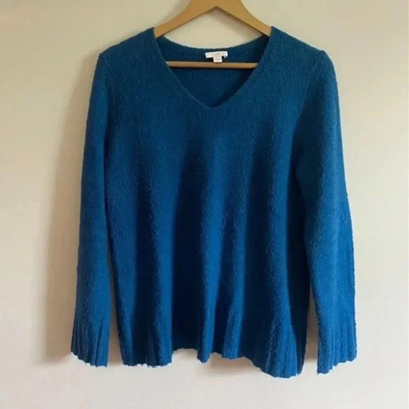 J. Jill Blue V Neck Sweater - Picture 3 of 12